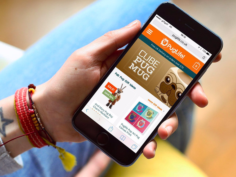 Delivering an e-commerce site selling novelty pug-related gifts